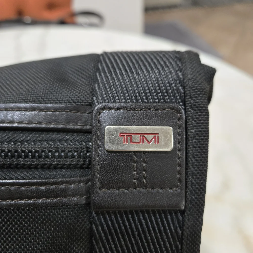 Tumi Black Crossbody Messenger Bag